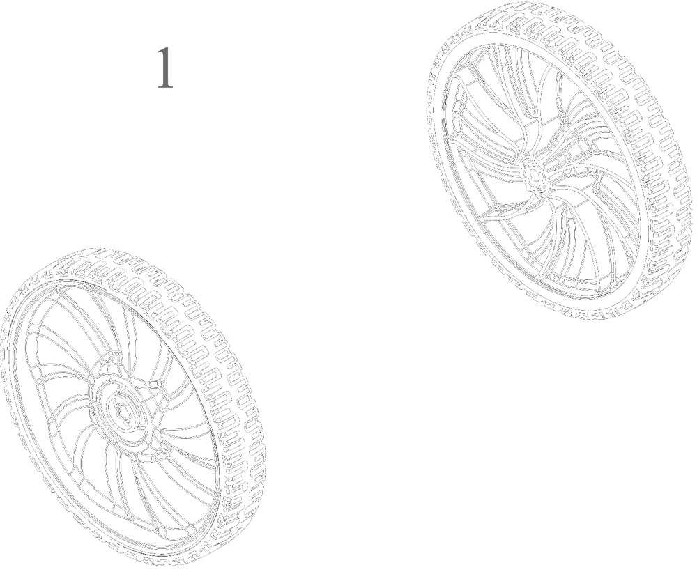 Wheels (11x1.8) Diagram and Parts List for 11A-B1BE752 2022 Yard Machines Lawn Mower